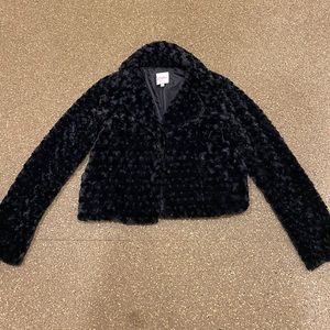 Candie's Faux Fur Cropped Jacket